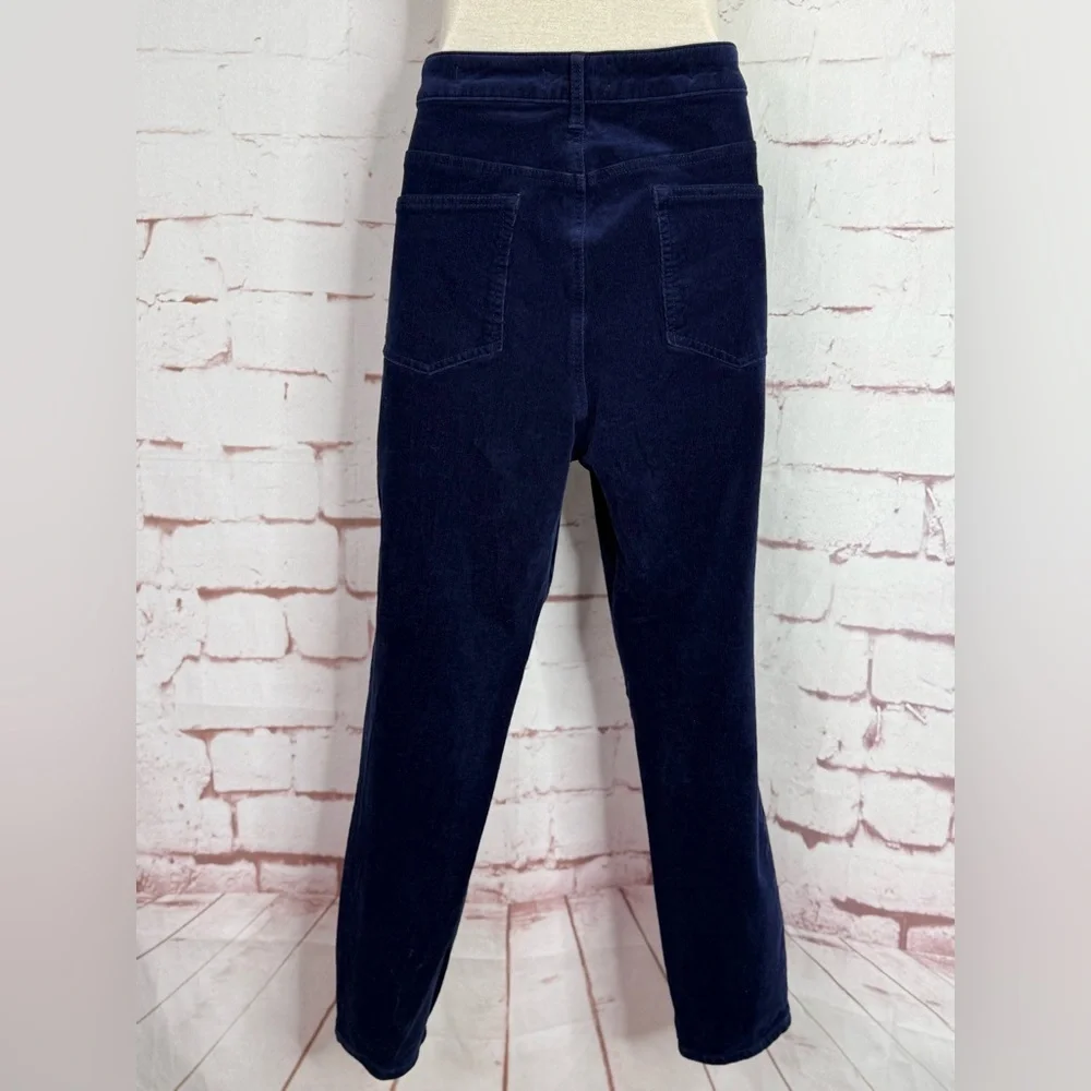 ANTHROPOLOGIE PILCRO Plus Size 32 High Rise Skinny Navy Corduroy 35” Waist Jeans - Picture 6 of 16